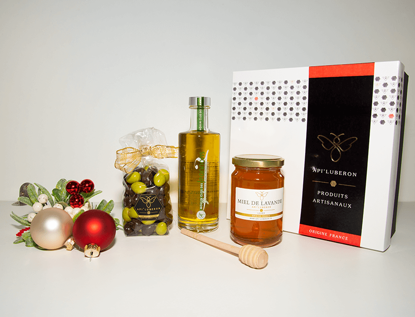 Coffret Noël Découverte  Api'Luberon, miel de France et produits de la  ruche